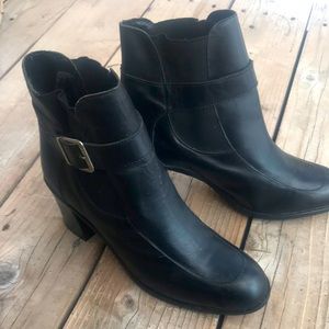 Black Leather Boots, size 9